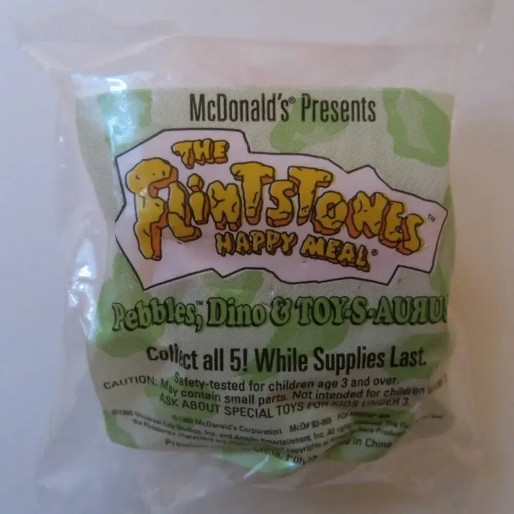 Vintage McDonalds FLINTSTONES House Happy Meal *NEW* in Package Toy 1993